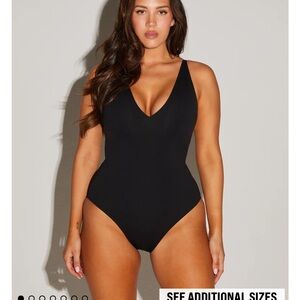 TA3 plungey one piece swimsuit Large